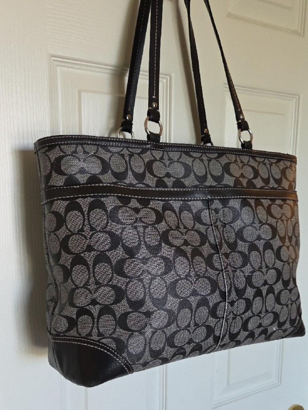Coach Heritage Chelsea Stripe Tote Bag - Picture 4 of 16